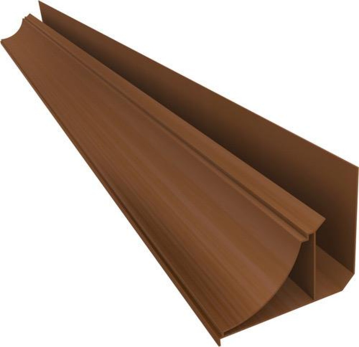 Terminacion Moldura Nobre Corniza Cielorraso de PVC 6mts Marron 