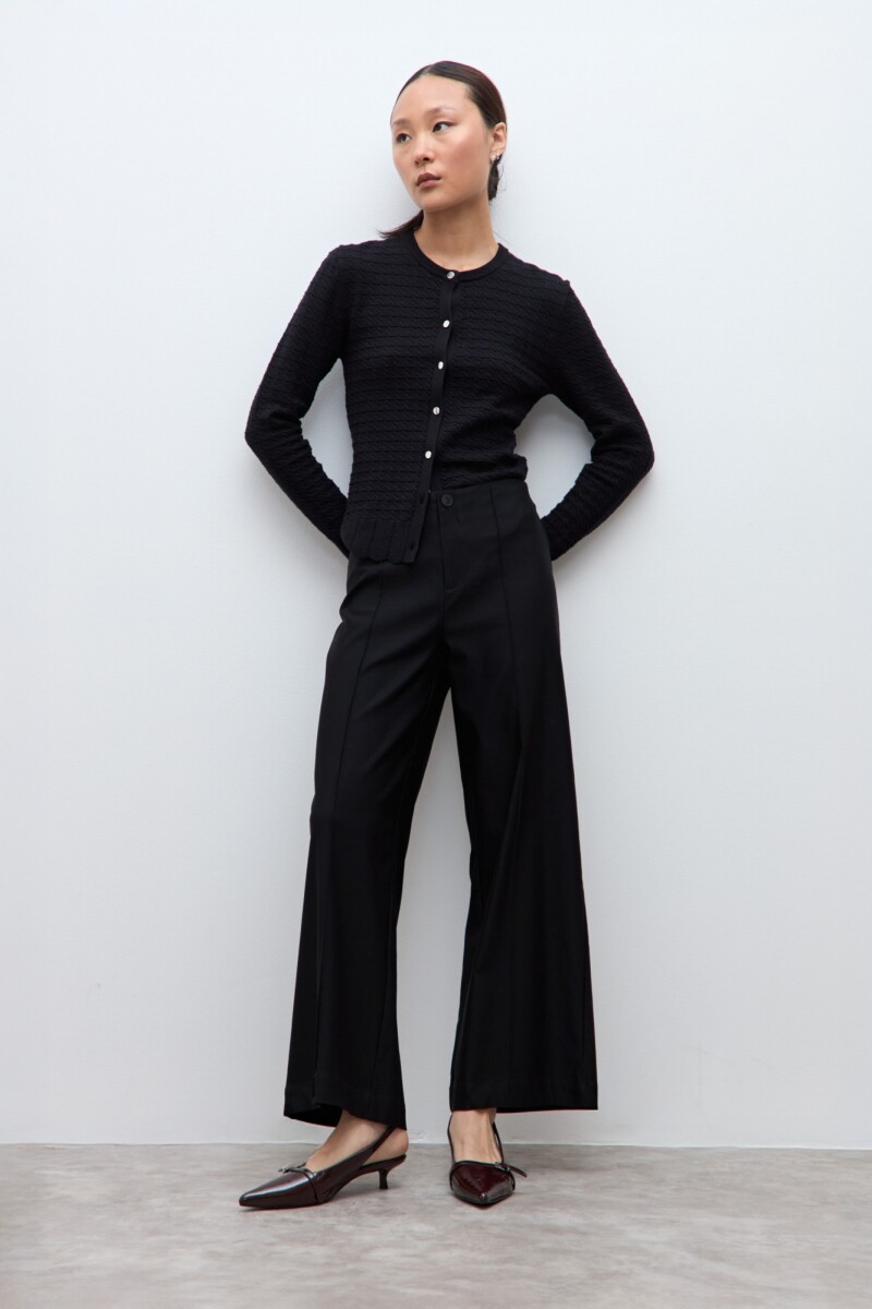 Cardigan estructuras negro