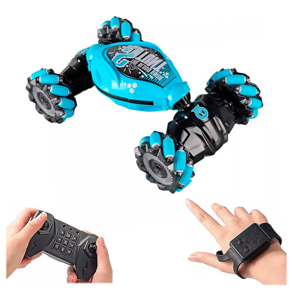 Auto Stunt Control Remoto Gestos De Mano Sensor Acrobatic Variante Color Azul