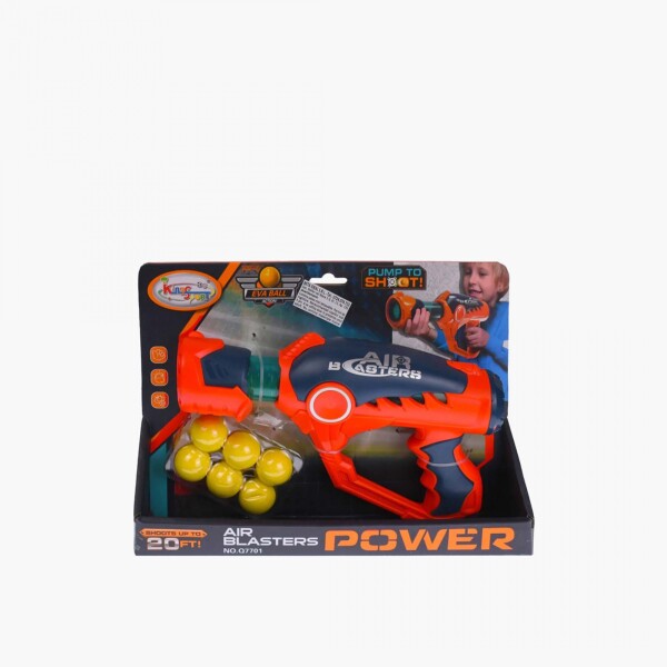 Pistola de dardos espuma naranja