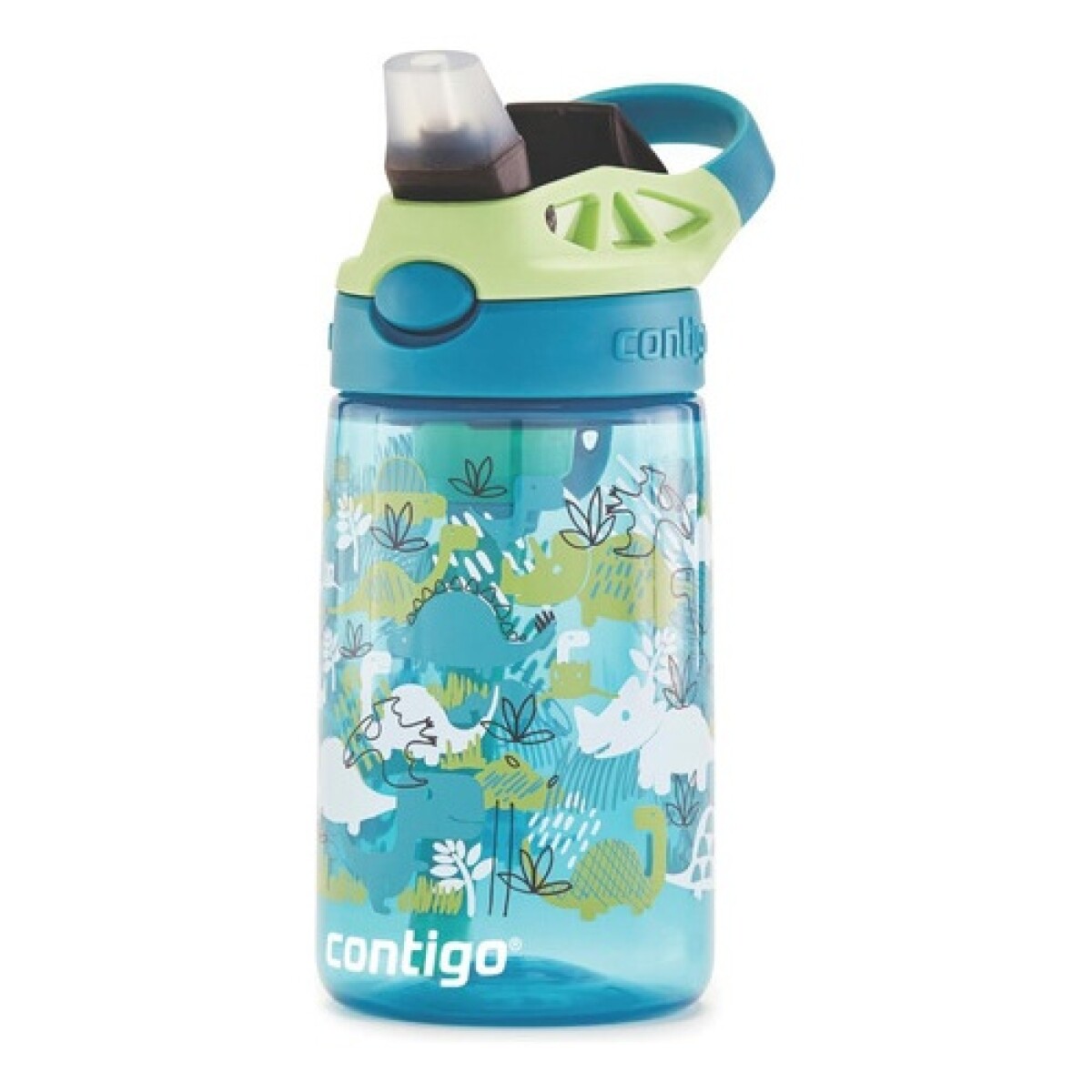 Botella para niños con sorbete Contigo Autospout 414ml Dinos 