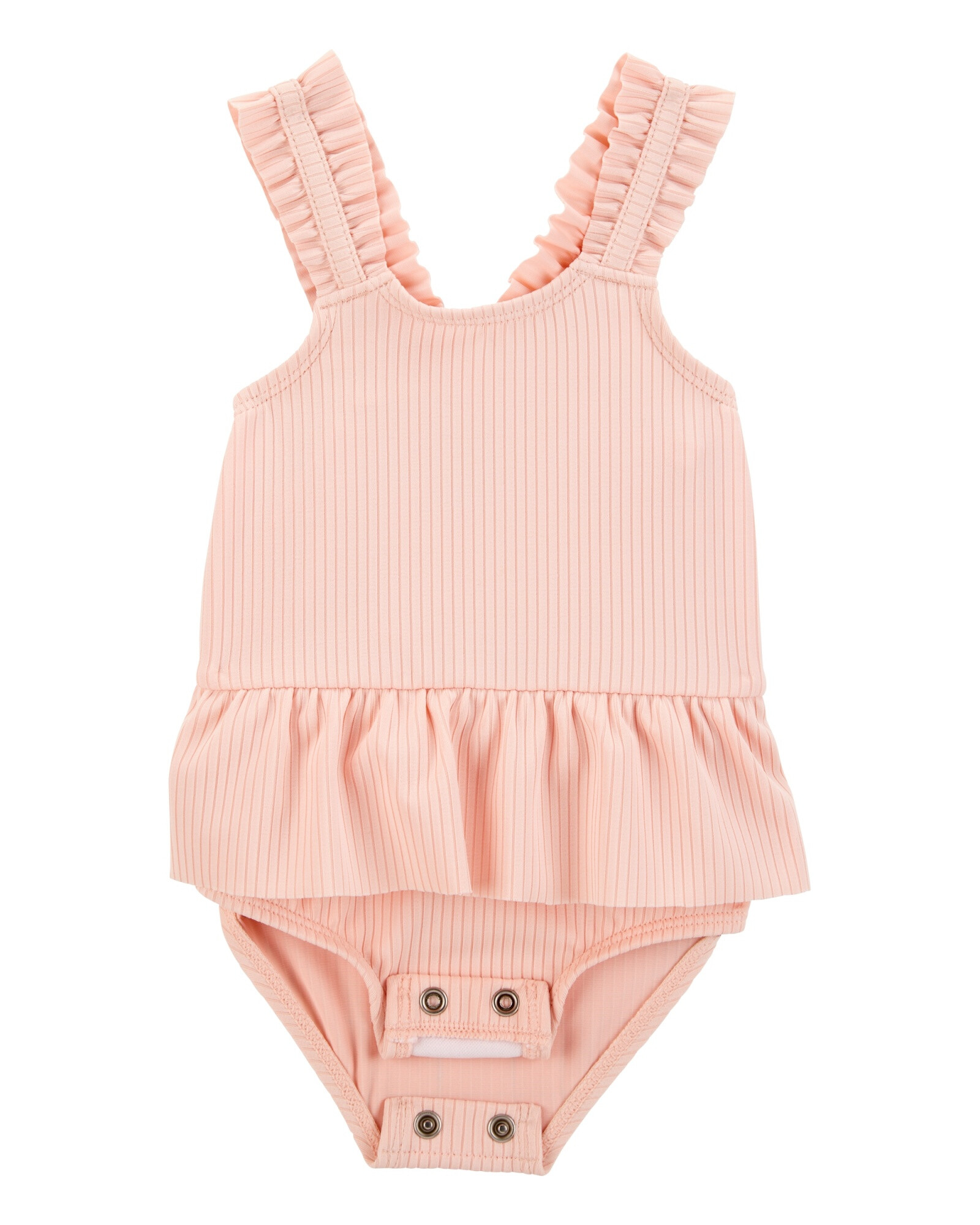 Set dos piezas, malla de baño y gorro, con protección UPF 50+, rosado Sin color