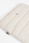 Estuche porta laptop pespunte crudo