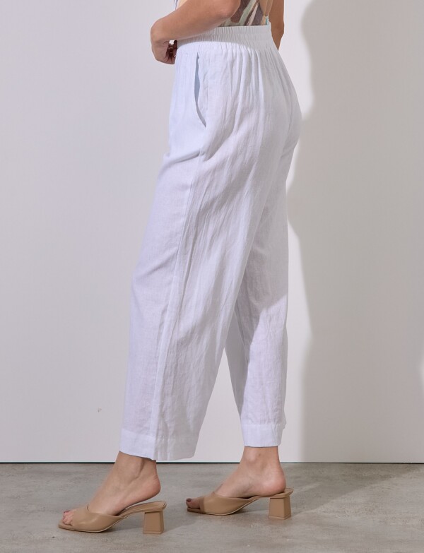 Pantalon Lino BLANCO