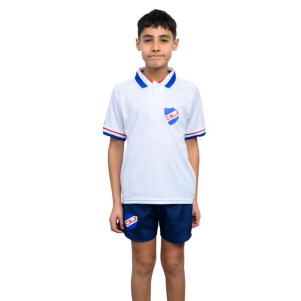 UMBRO Remera Polo Nacional Train Blanco-rojo