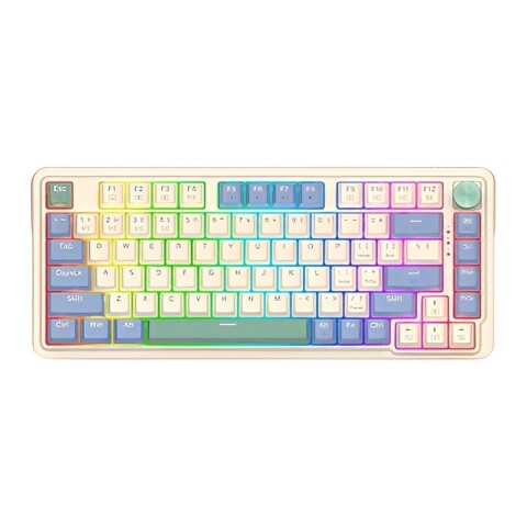 Teclado Mecánico Inalámbrico Redragon Ucal Pro K673CPG RGB Crema Teclado Mecánico Inalámbrico Redragon Ucal Pro K673CPG RGB Crema