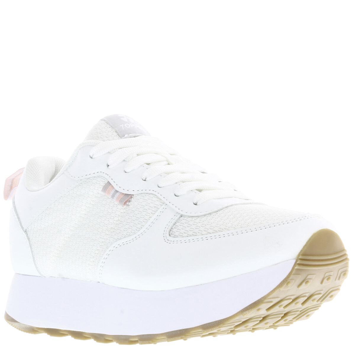 Championes de Mujer Topper T.350 Wedge - Blanco - Gris - Rosa 