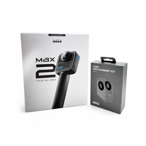 GoPro Max2 True 8K 360 + Paquete de Accesorios + Kit de Reemplazo de Lentes GoPro Max2 True 8K 360 + Paquete de Accesorios + Kit de Reemplazo de Lentes