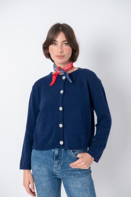 Cardigan Dotta Azul marino