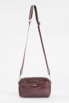 Bandolera basic con cierres chocolate