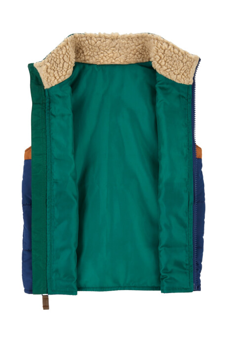 Chaleco acolchado, diseño colorblock. Talles 2-5T Chaleco acolchado, diseño colorblock. Talles 2-5T
