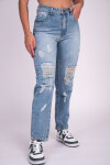 Jean Mom fit Azul claro