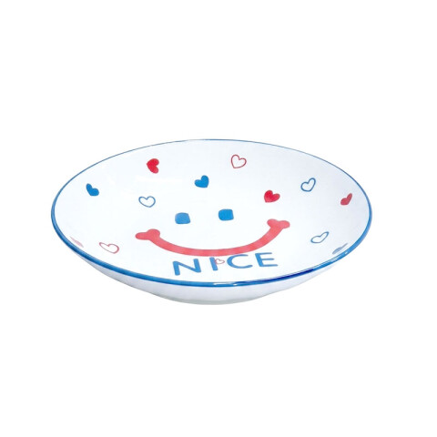 Plato de cerámica diseño Smiley 20 cm Plato De Cerámica Diseño Smiley 20 Cm