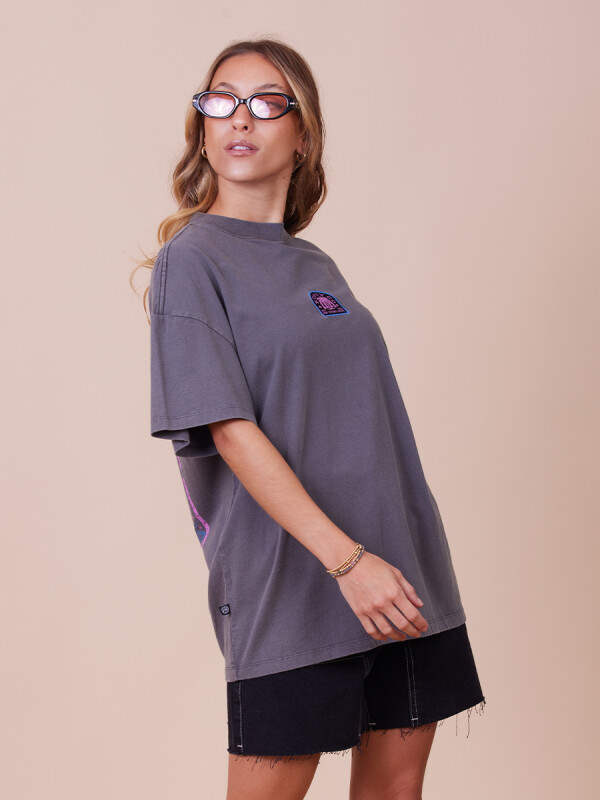 T-SHIRT RONU RUSTY Gris