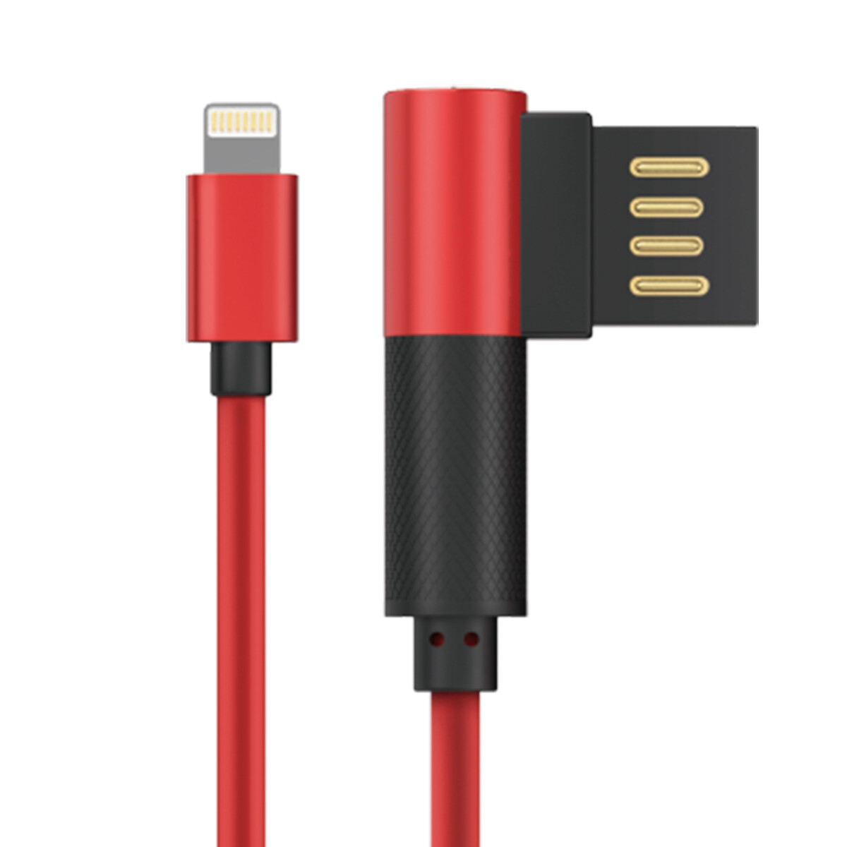 Cable iPhone Mallado Lateral DA - Rojo 