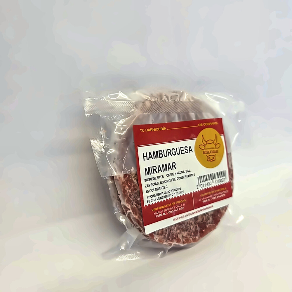 Hamburguesa Miramar 120g x 2 Hamburguesa Miramar 120g x 2