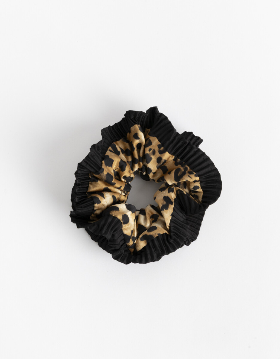 Scrunchie Plisado Animal Print 