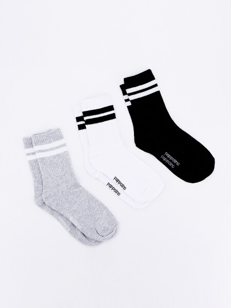 MEDIAS CAÑA CORTA PACK X 3 VARIANTE 3