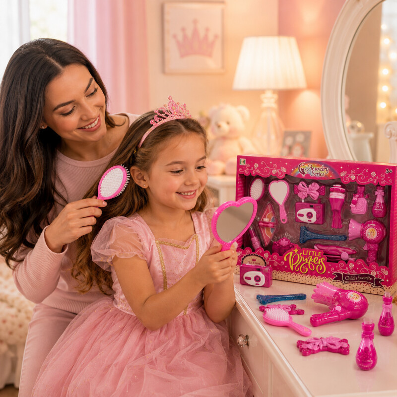 Set Belleza Infantil Maquillaje Juguete Princesa 13 Piezas Set Belleza Infantil Maquillaje Juguete Princesa 13 Piezas