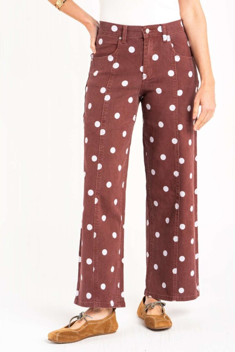 Jean Print Lunares - Rojo 