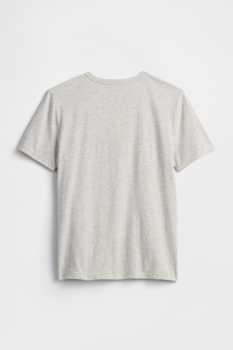 Remera Gràfico Niño Heather Grey