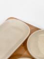 Tapas Y Picadas Set 4 Mini Bandejas Con Tabla. Color Unico