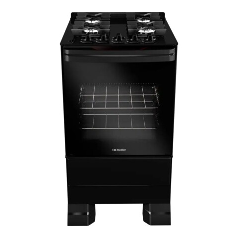 Cocina Mueller 4 Hornallas MFV4BF Negro Cocina Mueller 4 Hornallas MFV4BF Negro