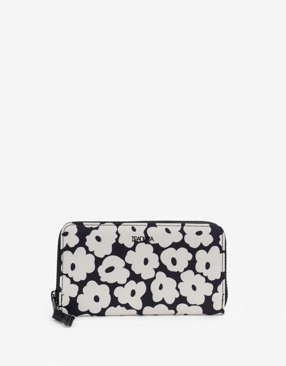 Billetera Fichero De Material Reciclado - Estampado Flores 