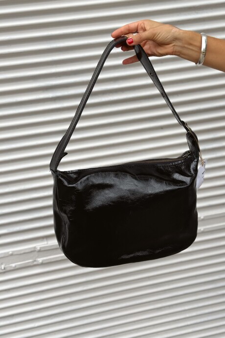 Bolso Moon Negro Charol