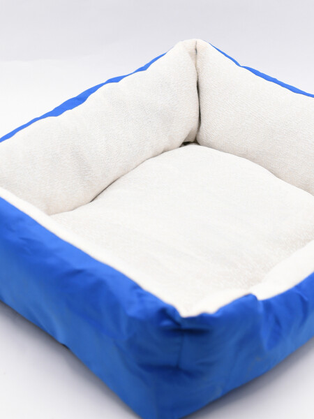 CAMA PARA MASCOTAS AZUL MELANGE