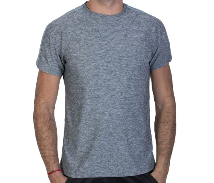 Remera MC MEN TRNG Stripe Azul Indian