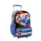 Mochila Hot Wheels 17" con Carro Negro - Azul - Blanco