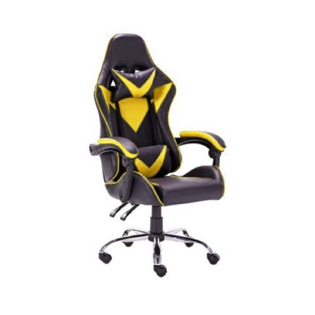 Silla Gamer Lumax Modelo ROM Negro/Amarillo