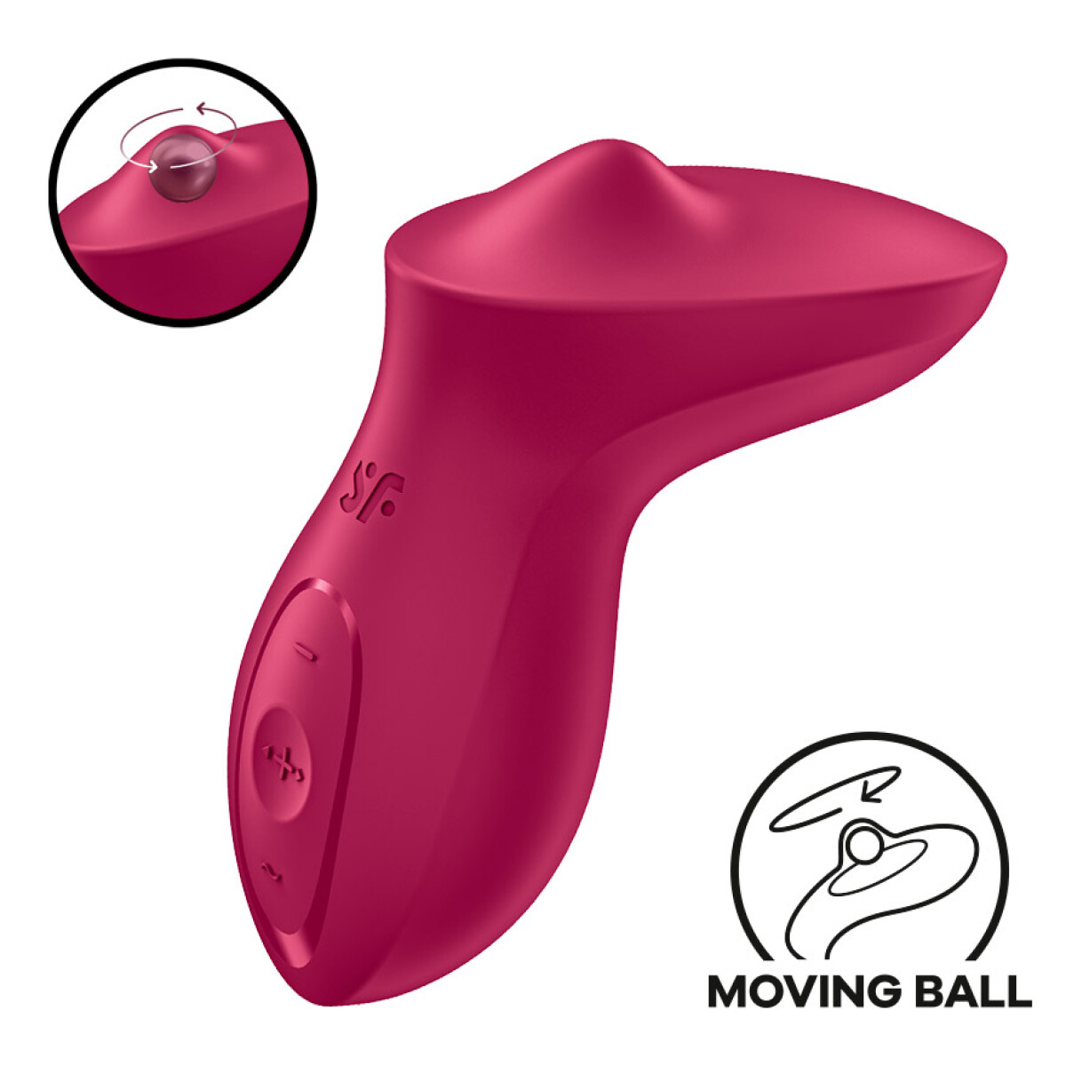 Satisfyer Exciterrr Rolling Lay-on Estimulador - Rojo 