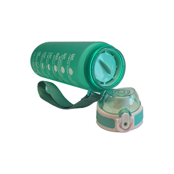Botella de Agua Motivacional 1L Verde