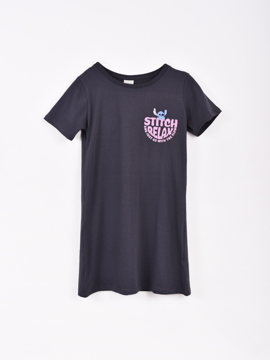 VESTIDO MAKE SOME WAVES - GRIS OSCURO 