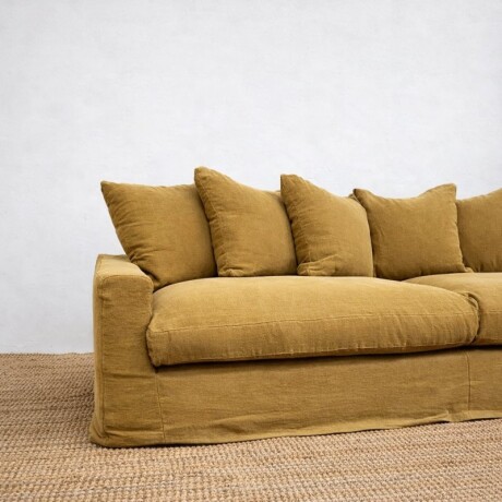 Sillón Ossira 3 Cuerpos Dorado U