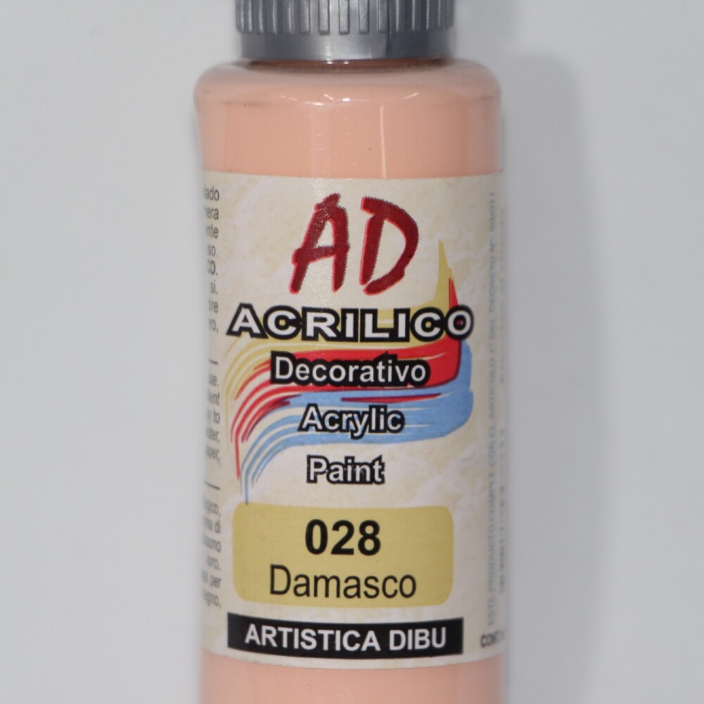 PINTURA ACRILICA ARTISTICA DIBU 60 ML. DIFERENTES COLORES COLOR DAMASCO 028