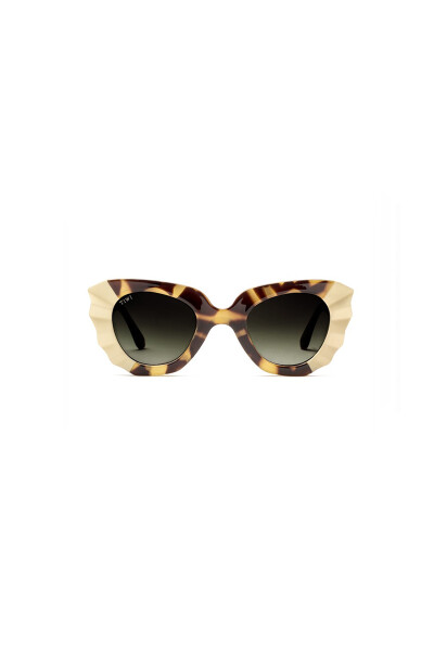 Tiwi Matisse Shiny Caramel/beige With Green Gradient Lenses