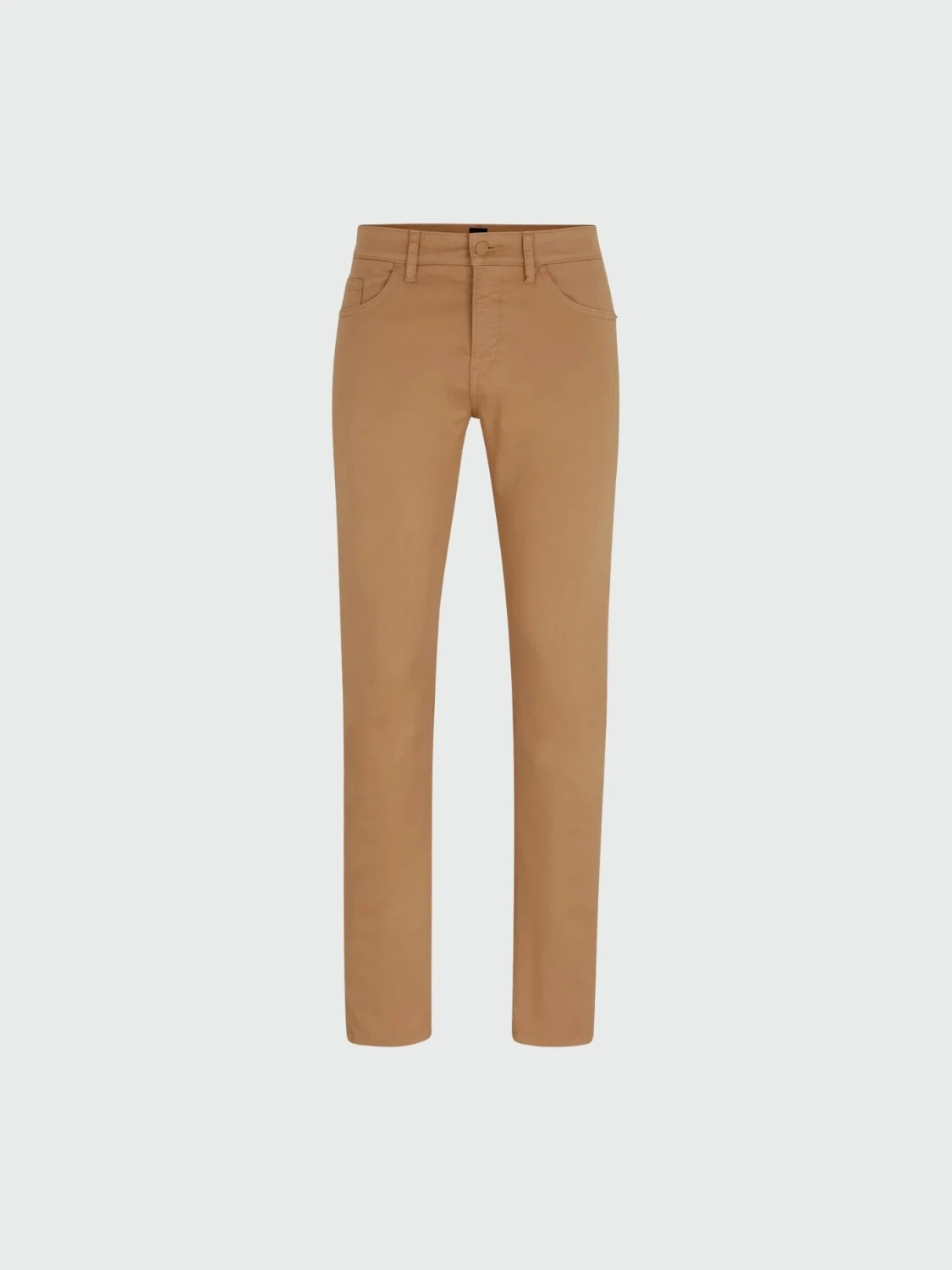 BOSS - Pantalón slim fit en denim elastizado con satinado ligero, DELAWARE Beige