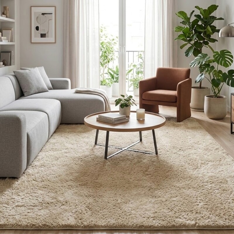 ALFOMBRA PLUSH BEIGE 200X300CM Unica