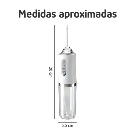 Irrigador Bucal Portátil Limpieza Profunda Recargable USB Blanco