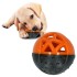 Juguete Pelota Dental Perro Rellenable Comida Golosina Color Variante Negro Naranja