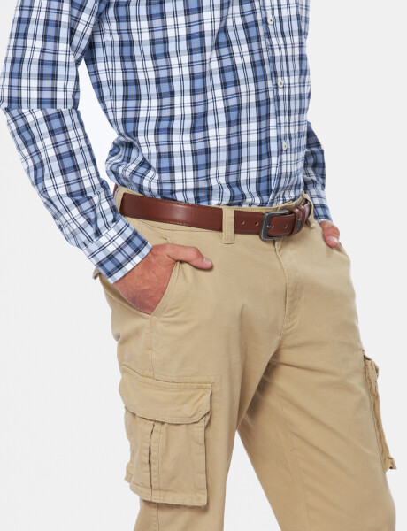 PANTALÓN CARGO Beige