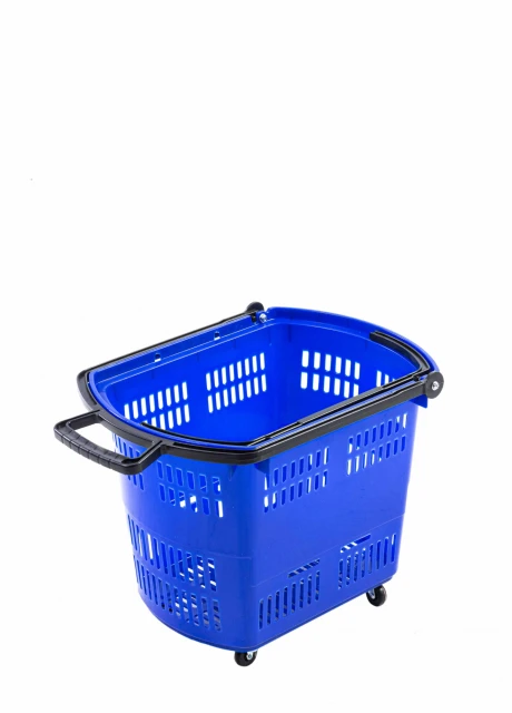 Carro Cesto Supermercado Azul Carro Cesto Supermercado Azul