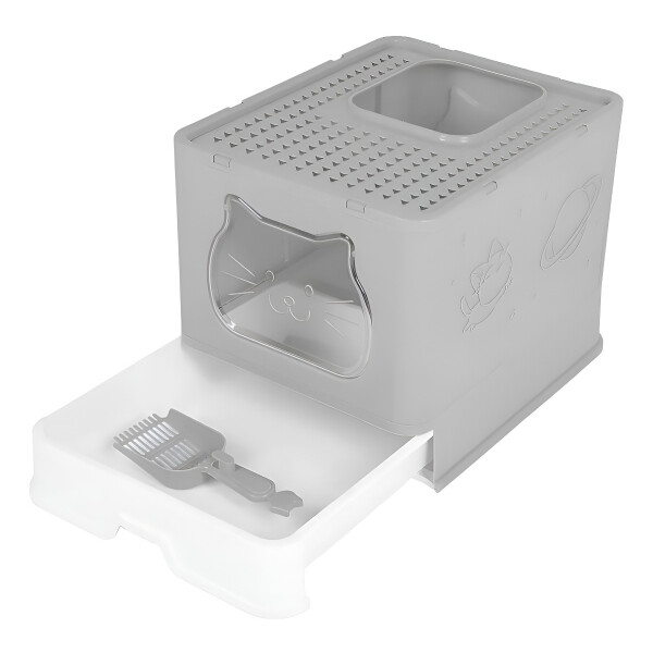 BAÑO CERRADO SANITARIO GATO BANDEJA EXTRAIBLE Y PALA BAÑO CERRADO SANITARIO GATO BANDEJA EXTRAIBLE Y PALA