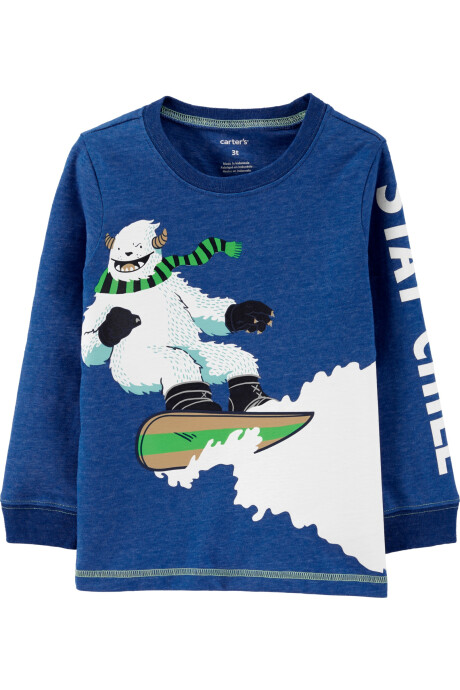 Remera de algodón manga larga Sin color