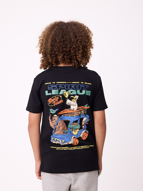 T-SHIRT YEOVAL TEEN RUSTY Negro