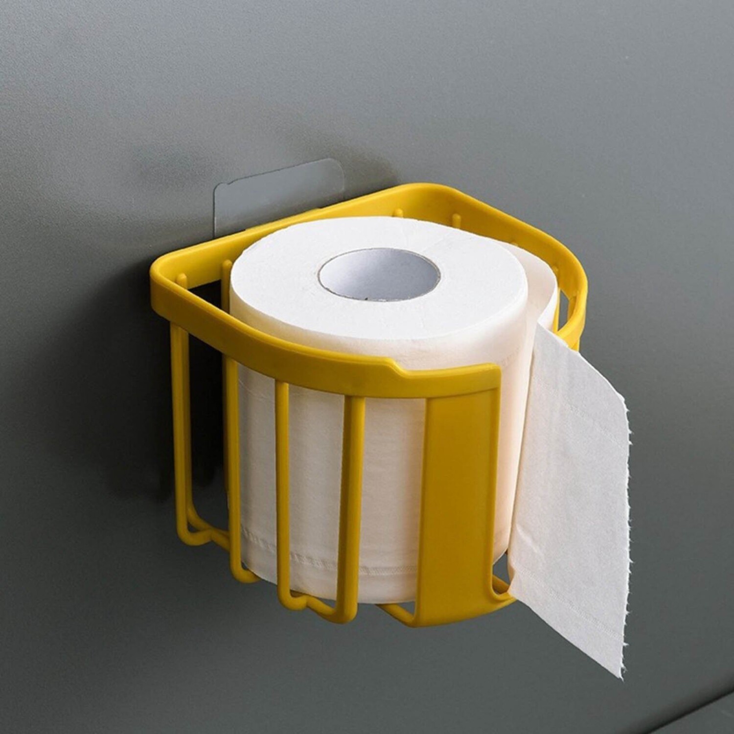 Pack X3 Porta Rollo Papel Higiénico Adhesivo Pared Baño - Color Variante  Amarillo — Atrix