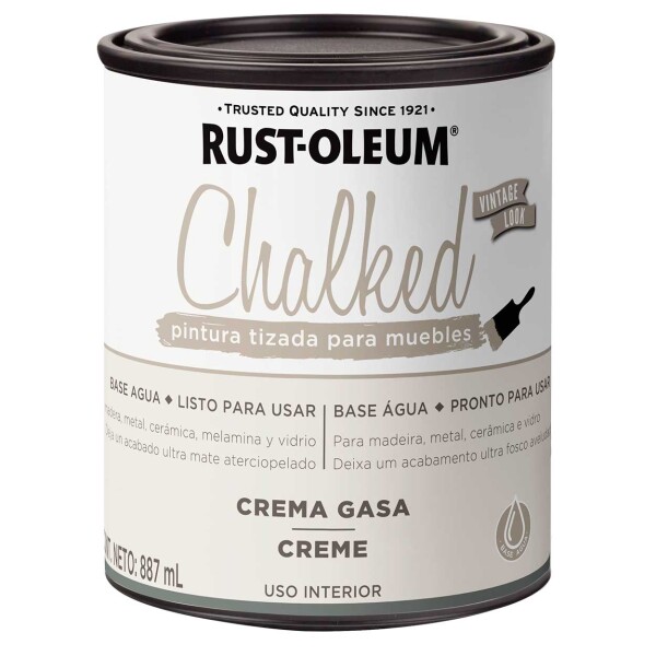 Esmalte Tizado Chalked 0.9L Rust-Oleum Crema Gasa
